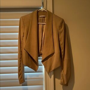 Alice & Olivia Tan Suede Jacket